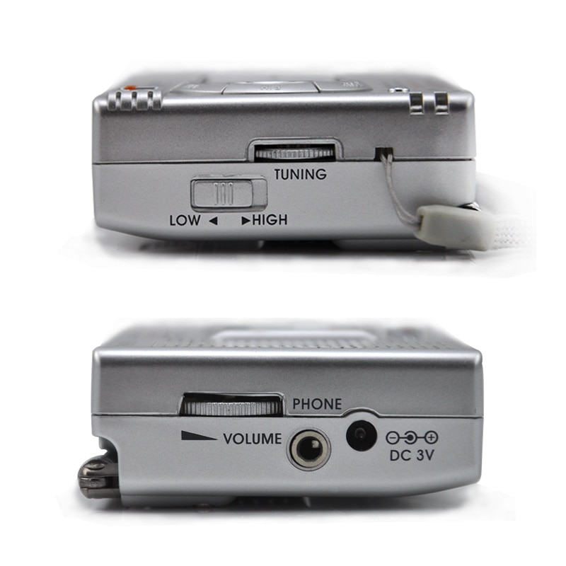 Portable FM Stereo Radio Full-range Search AM FM stereo Radio Power Digital Receiver Radio Station Mini Speaker Support Earphone