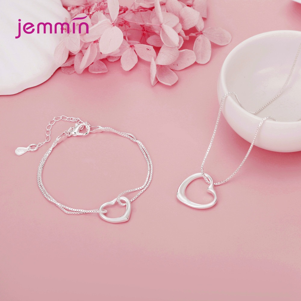 Moda Damska Biżuteria Srebrna Próby 925 Komplety Ślubne Zaręczynowe Akcesoria Prezenty Wysokiej Jakości Delikatna Biżuteria Prezent