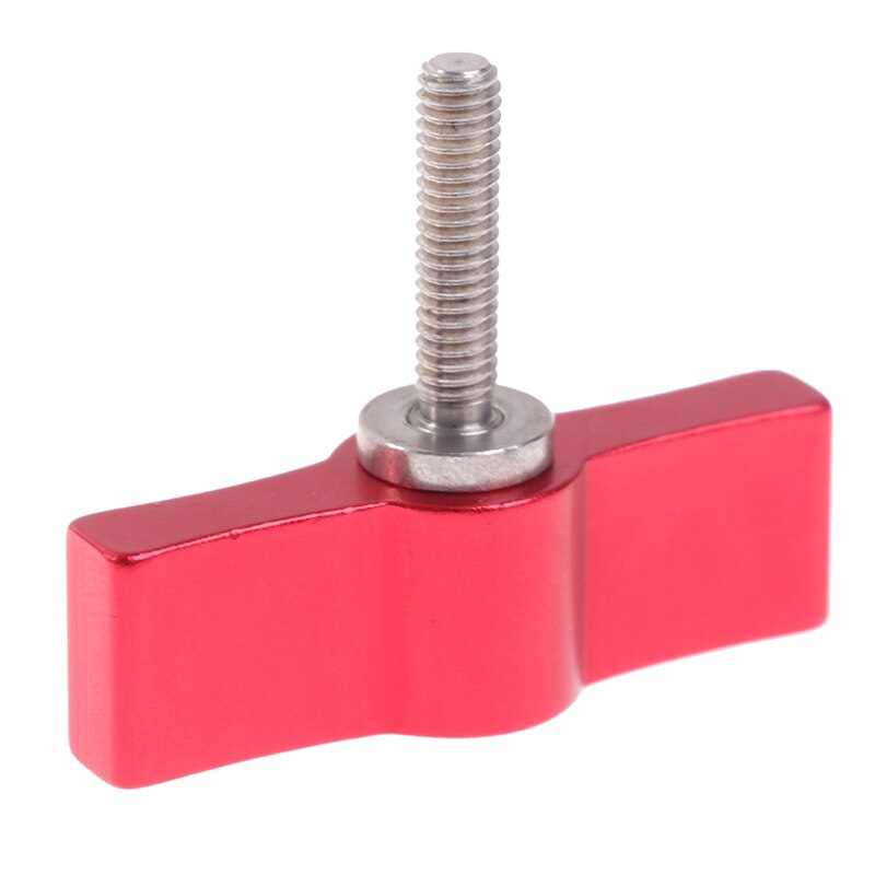 M4 vis de serrage à main réglables, poignée en alliage d'aluminium, vis réglables, accessoires de photographie pour appareil photo reflex numérique: Rouge