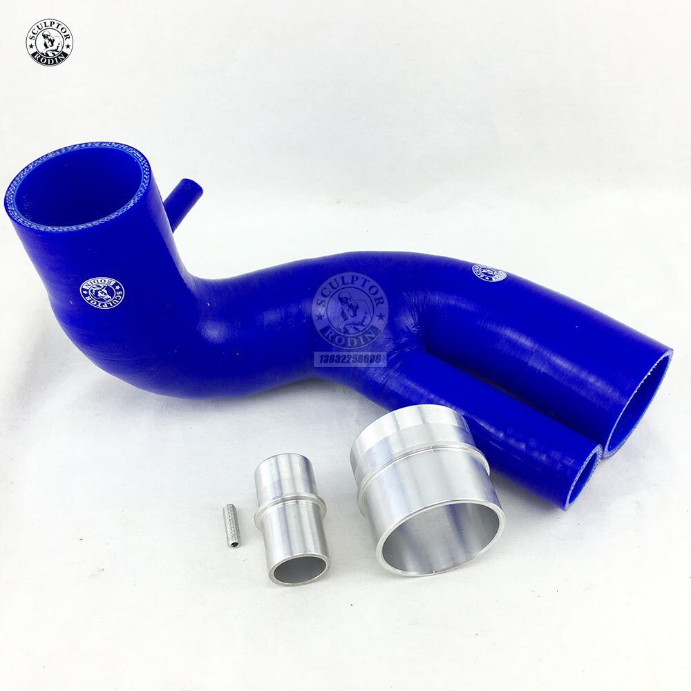 Silicone Inlet Turbo Intake Hose For MAZDA Mazdaspeed3 Mazdaspeed6 2.3L (1PCS) red/blue/black: Blue
