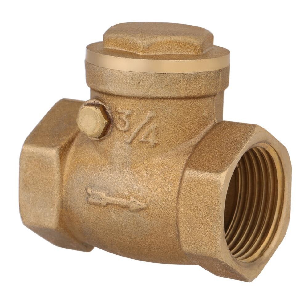 1pc BSPP Brass Check Valve DN25 N20 Female Thread Brass Non-return Swing Check Valve 232PSI Prevent Water Backflow