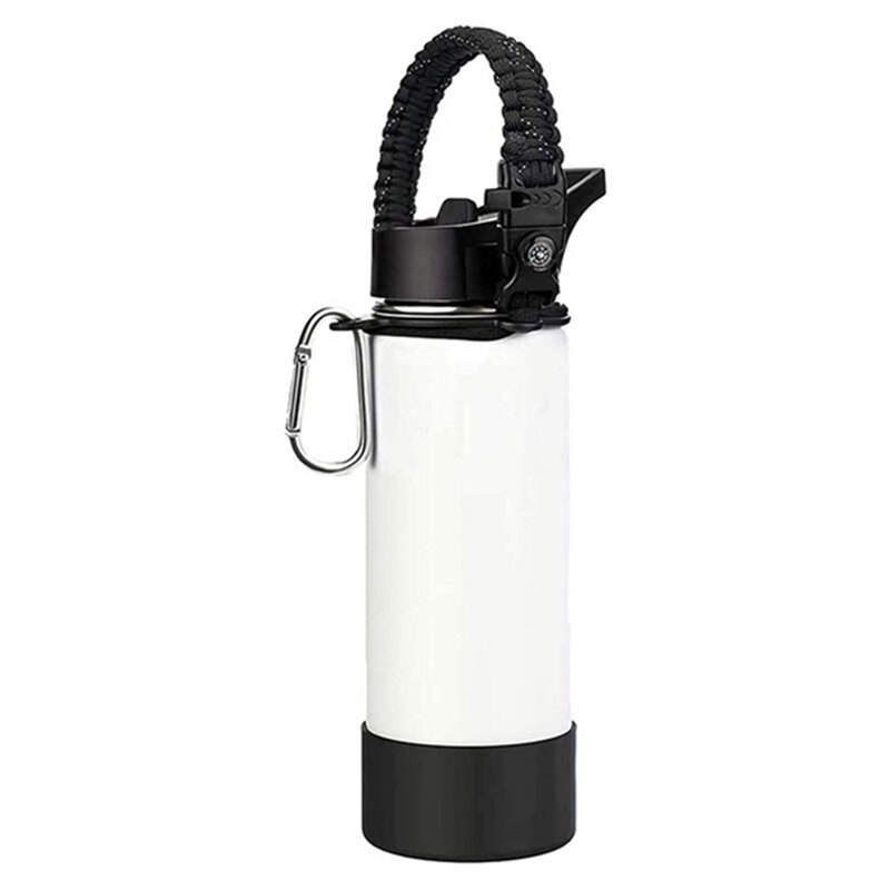 Correa de botella de agua de 3 piezas, mango de Paracord para botellas de boca ancha de Hydro Flask, 12Oz a 64Oz, para senderismo, Camping, caminar, Etc.