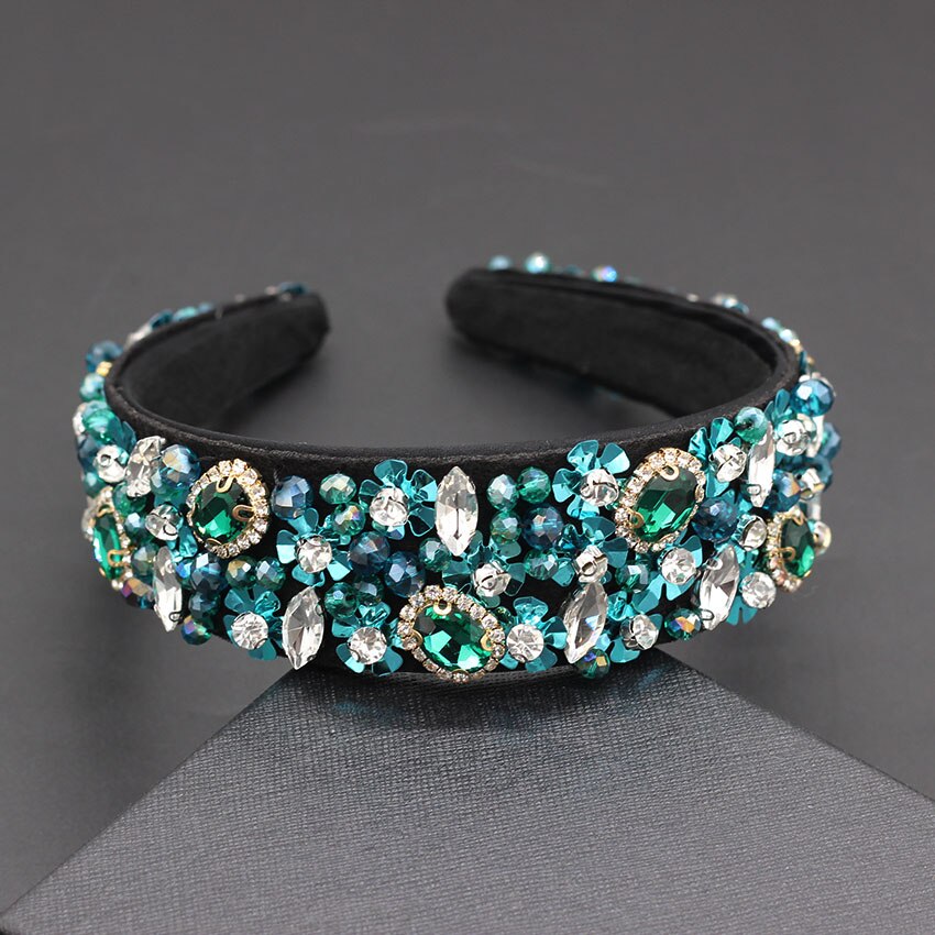 Exaggerated personality headband Baroque luxury heavy work exaggerated wild temperament headband 955: 4