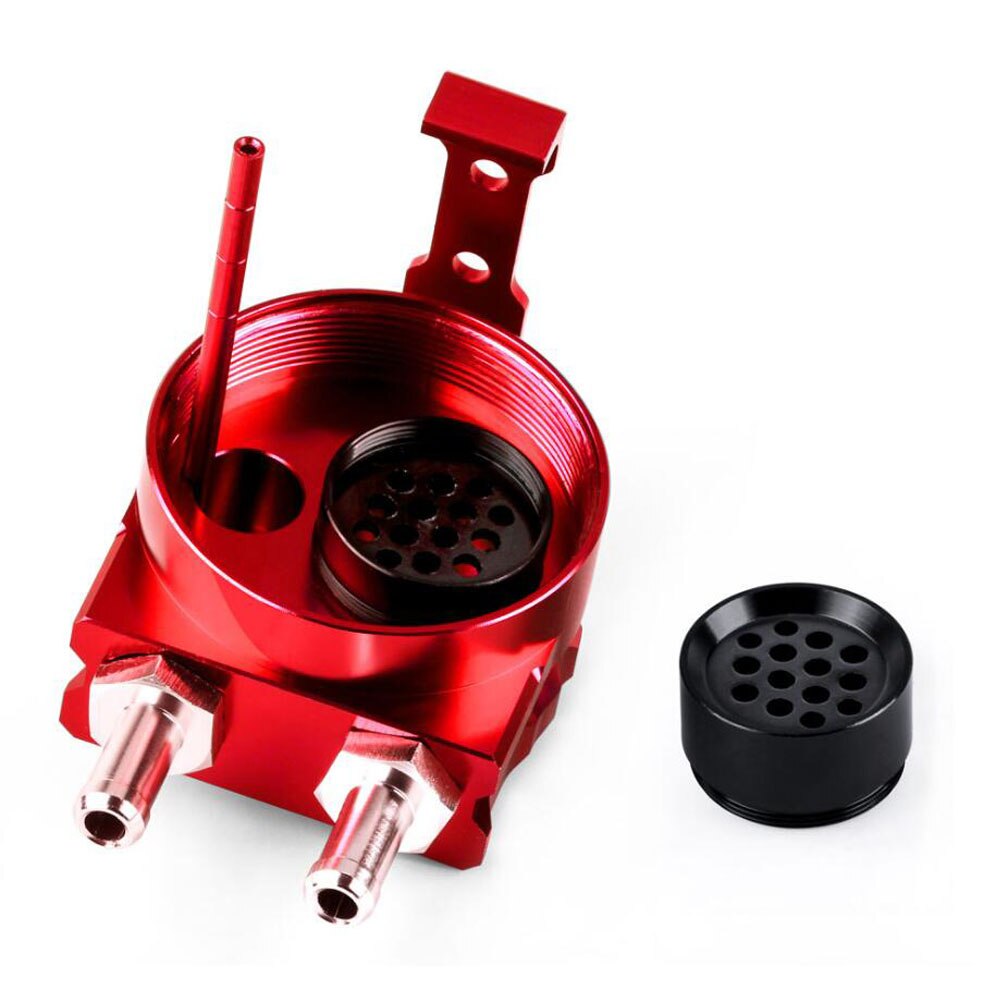 Universal Car Oil Catch Can Tank Kit Baffled Reservoir Fuel Tank 300ml with Parts Air Filter Baffled Tank Aluminum Oil CatchCcan
