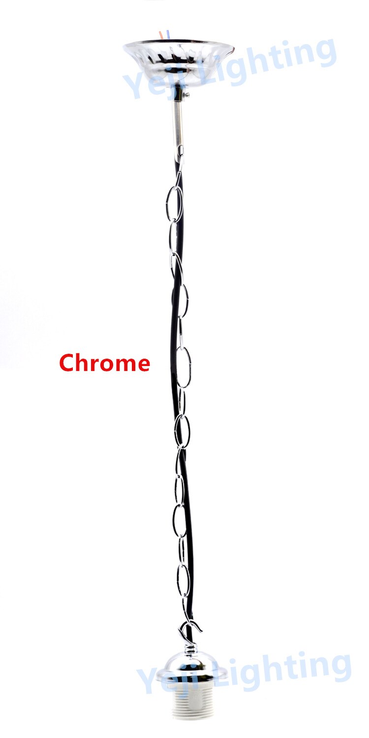 Auvent de plafond avec chaîne câble fil ensemble de câbles E27 Edison support de lampe pour lustre suspension lampe led ampoule accessoires d'éclairage