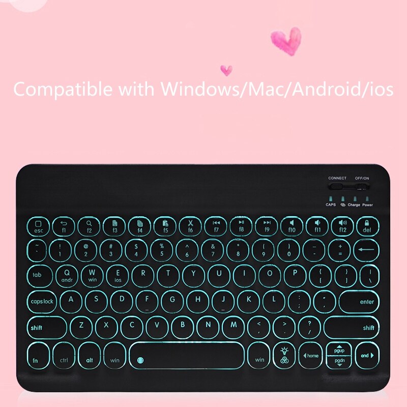 Klawiatura 10 Cal dla ALLDOCUBE IPlay20 Teclast P20HD tablet bezprzewodowa klawiatura z podświetleniem dla wygrać prochowiec android Ios