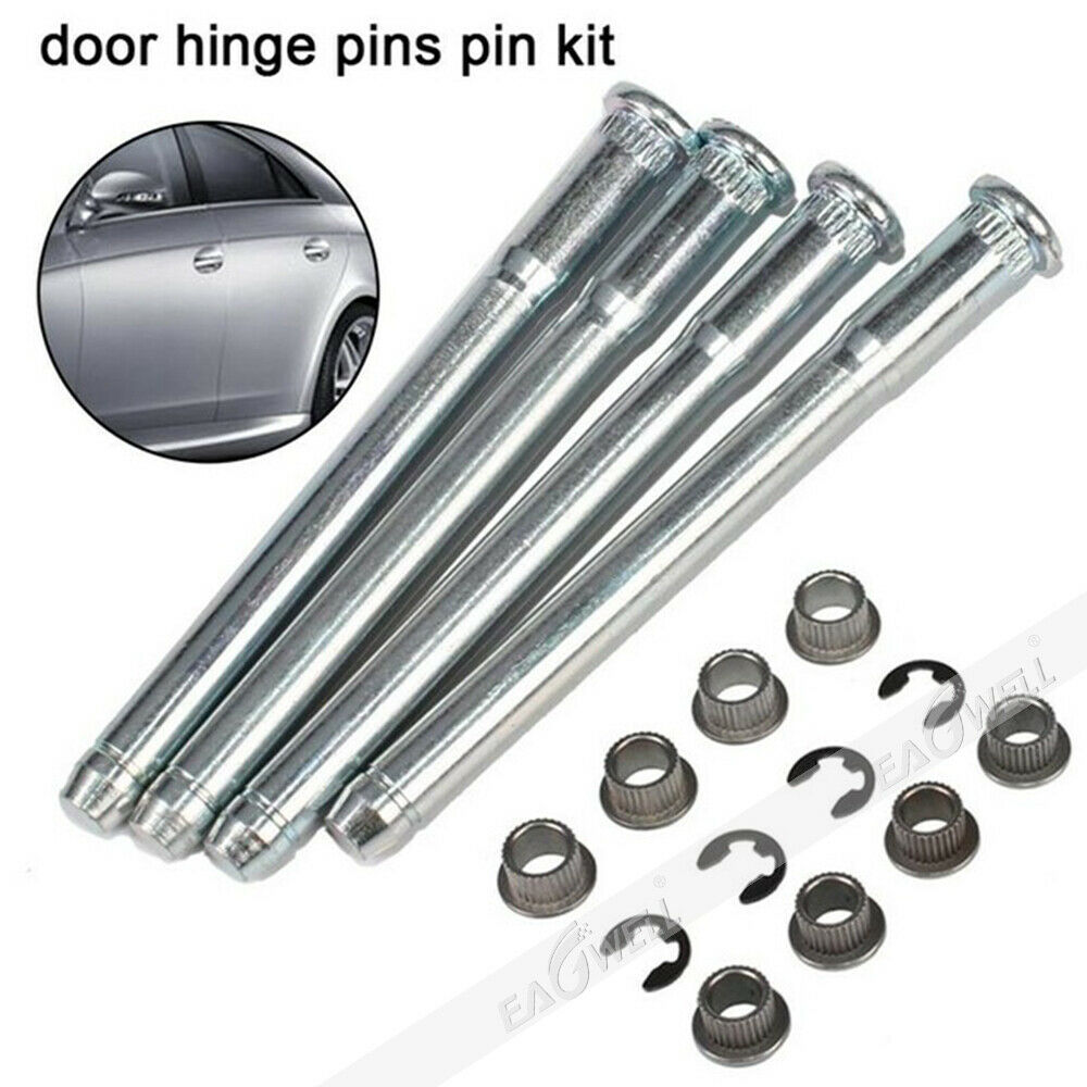 16 Pcs/set Car Door Hinge Pins Bushing Repair Assembly Kit Set For 1994 - 2004 Chevy S10 & GMC S15 door hinge pins + Ring Clip