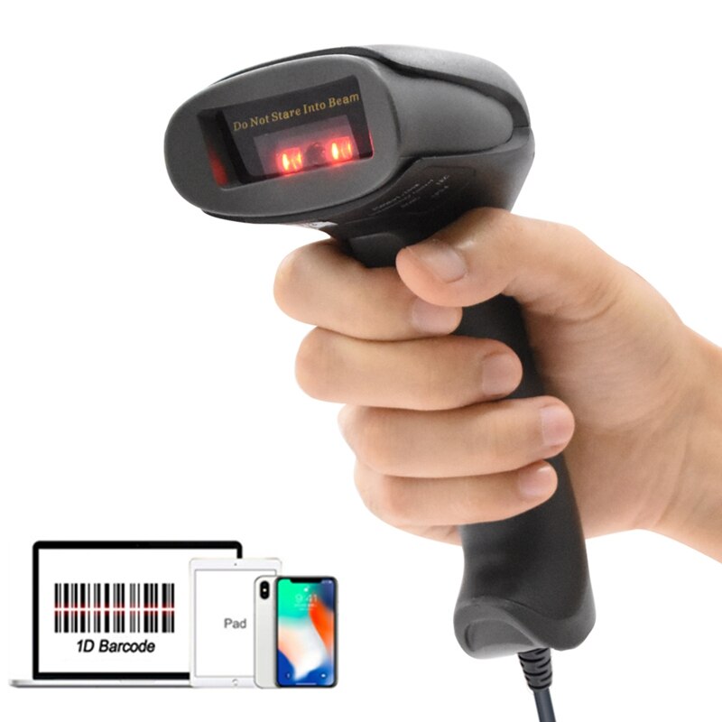 Netum F20 Handheld Wired Ccd Barcode Scanner Draagbare 32Bit Usb Kabel A4 Bar Code Reader Voor Pos Systeem