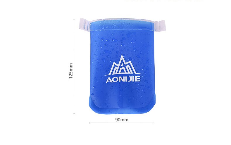 AONIJIE 170ml 200ml 250ml 350ml 500ml 600ml Running Sport Bicycle Soft Water Bottle Folding TPU Soft Flask Water bag: 170ml  cup