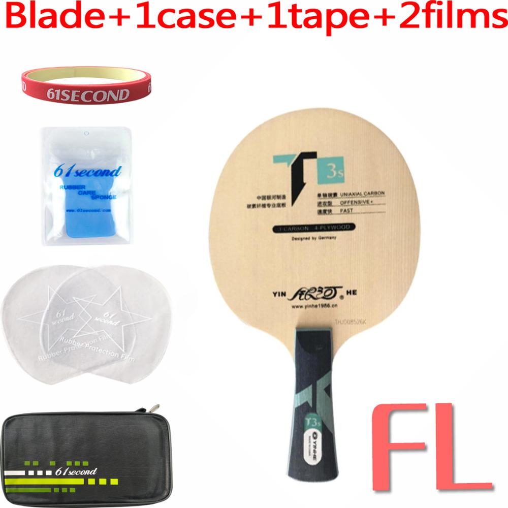 Yinhe T-3s T3s T 3s Table Tennis Ping Pong Blade: FL with F 1 case