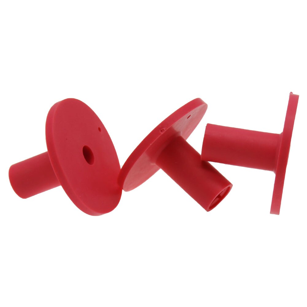 Golf Rubber Tee Holder Set for Golf Driving Range Tee Practice Tool Pack of 3: Red