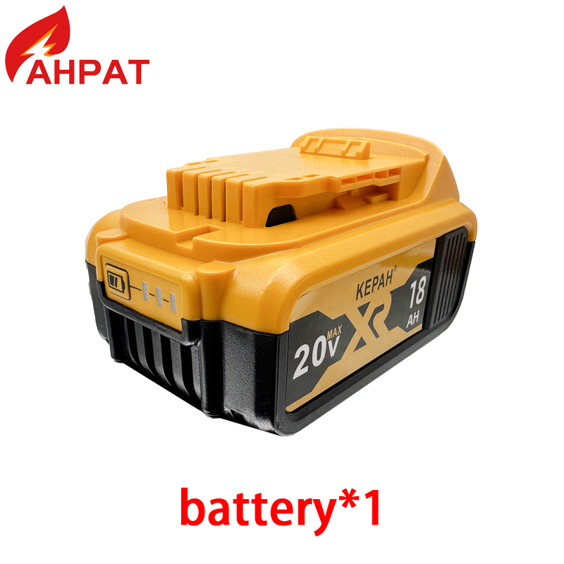 Baterías de 20V, batería de iones de litio DCB203 de 18,0Ah para herramientas Dewalt Max DCB205 DCB206 DCB200 DCB182 DCB180 DCB230 DCD DCF DCG Series: Morado