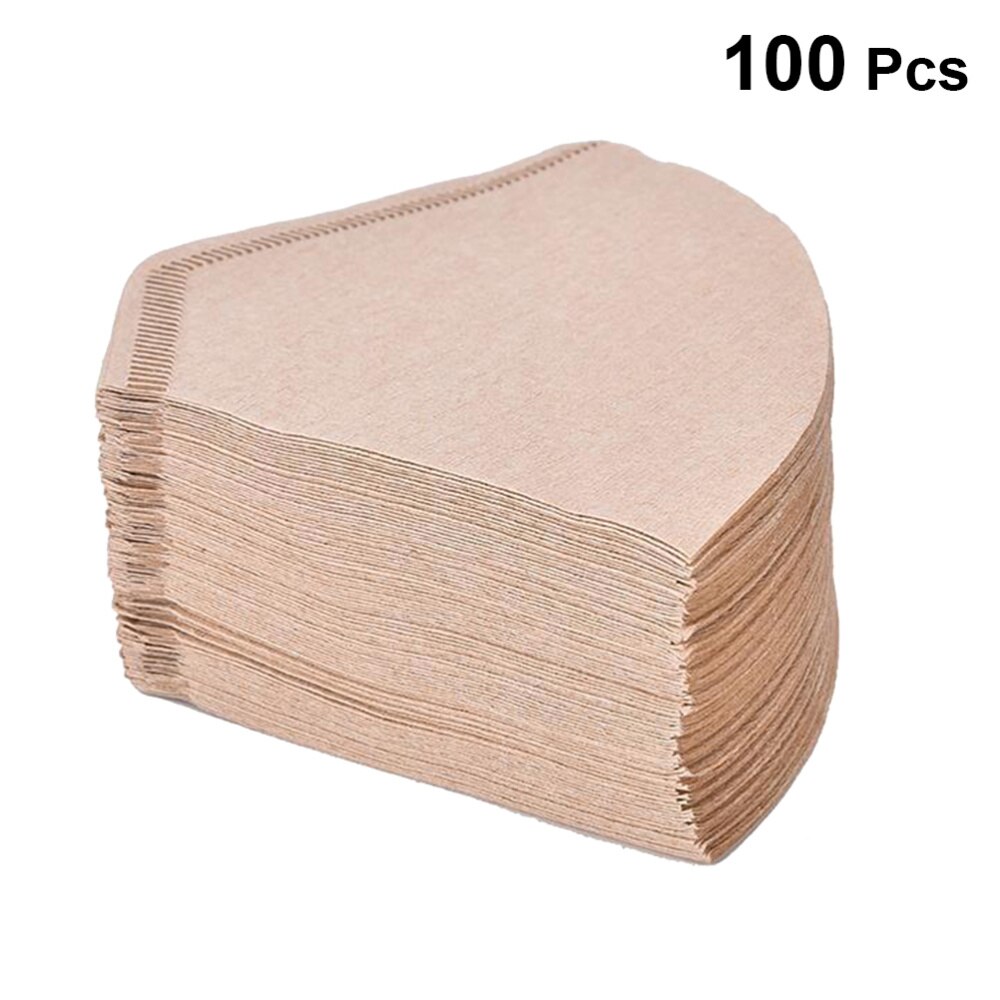 100pcs Coffee Filter Paper Sector Filter Paper Filter Bowl Filter Paper Sector Coffee Filter Paper