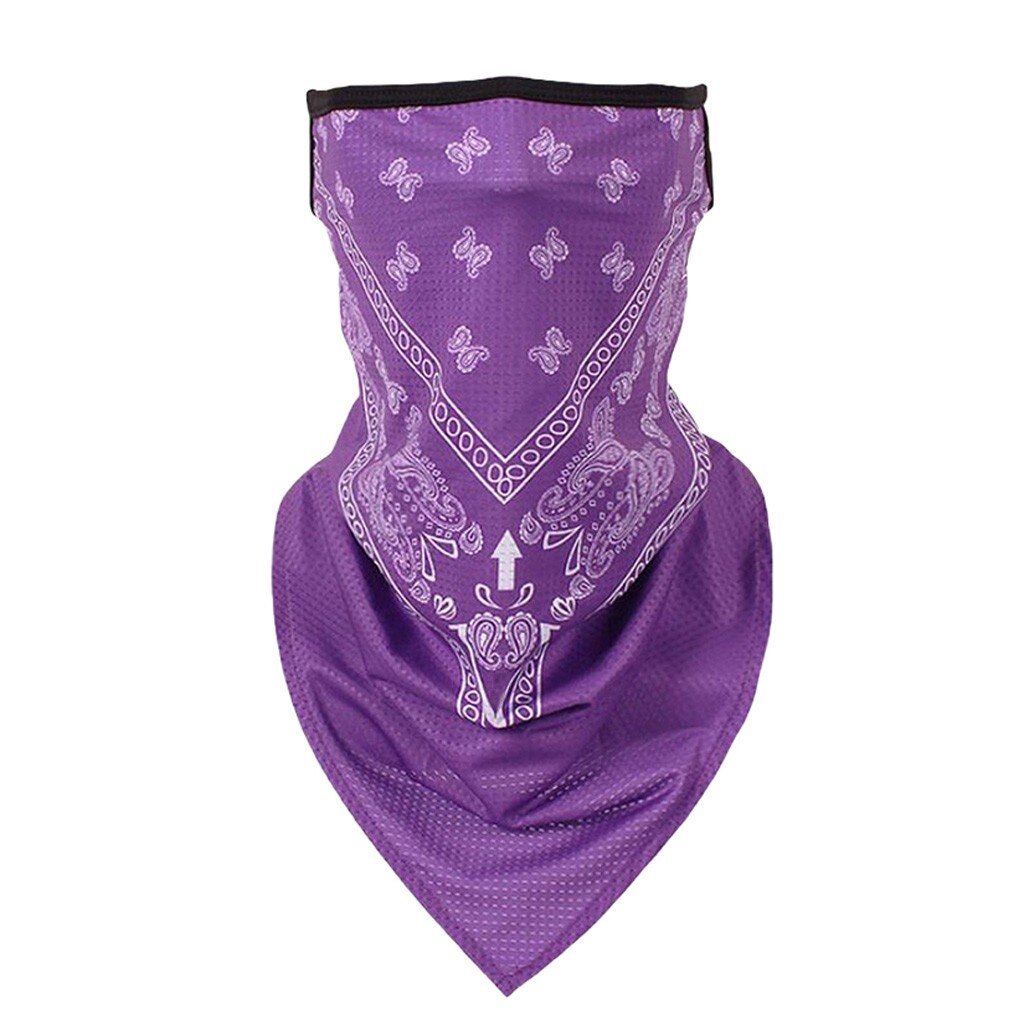 Kobiety twarz szaliki mężczyźni wydrukowano twarz szalik chustka ucha pętle kominiarka szyi getry dla obu płci wiatroszczelna zawinąć szalik # BL2: purpurowy 