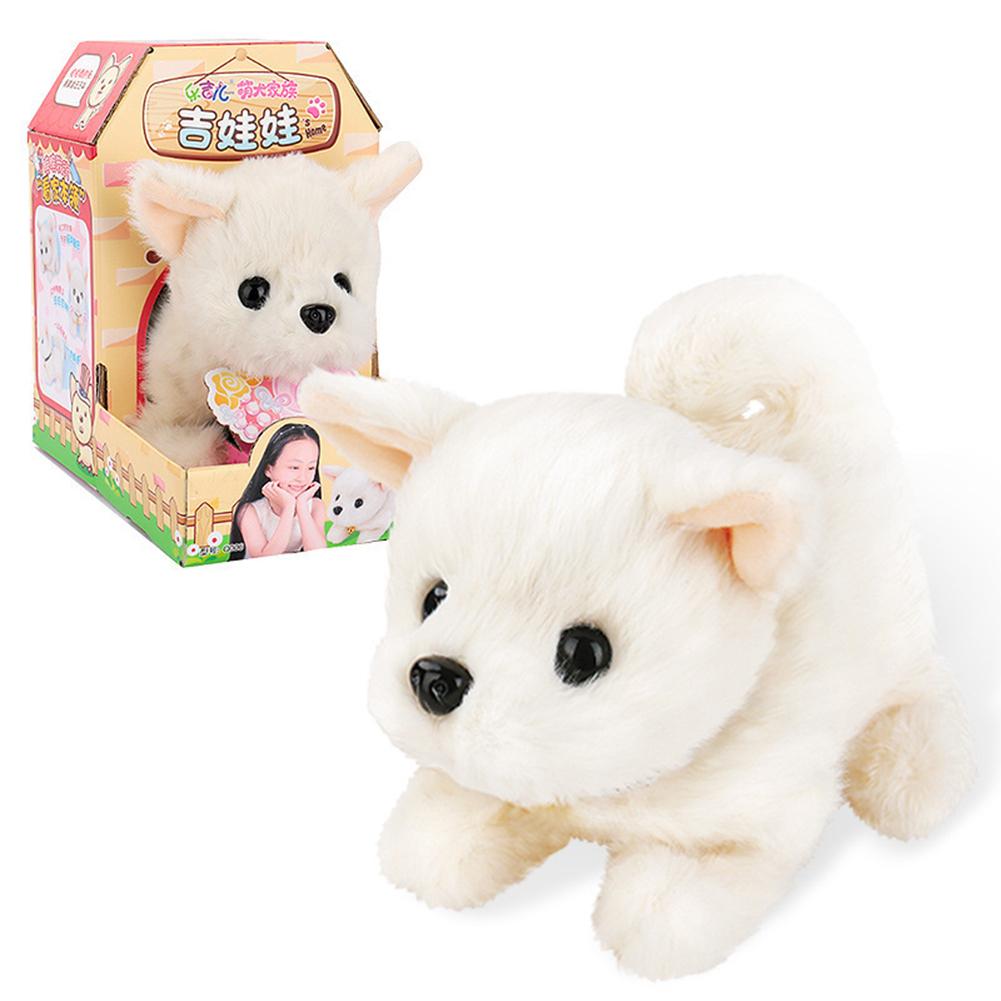 Tier Elektrische Plüsch Roboter Hund Zu Fuß Smart Roboter Niedlichen Simulation Welpen Interaktive Begleiten kinder Spielzeug Für Kinder