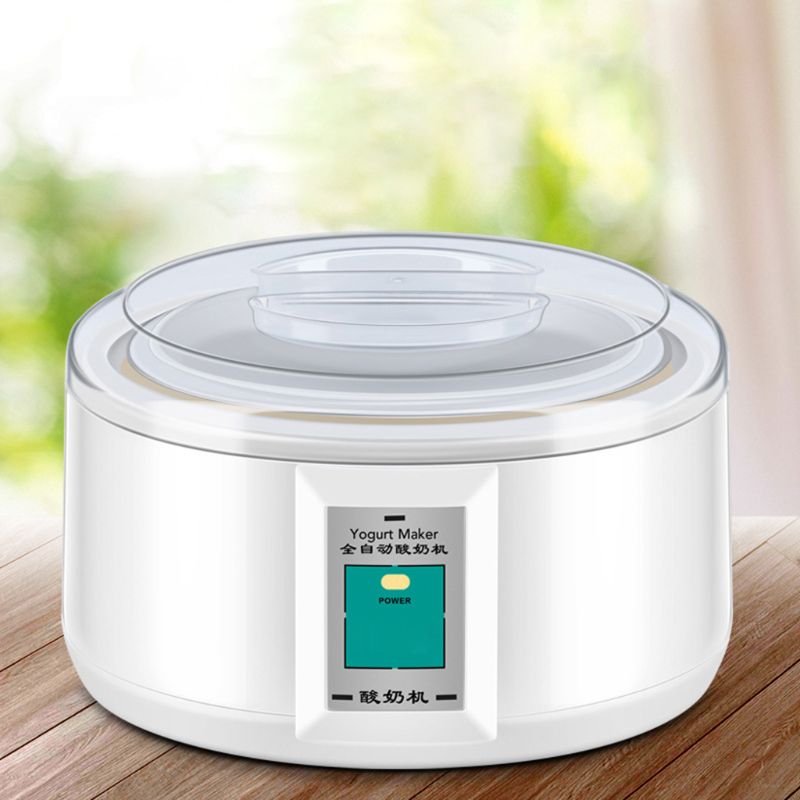 Elektrisk 1.5l yoghurt maker automatisk diy værktøj yoghurt container hjem køkken bagemaskine husholdnings mini apparater hjemmelavet