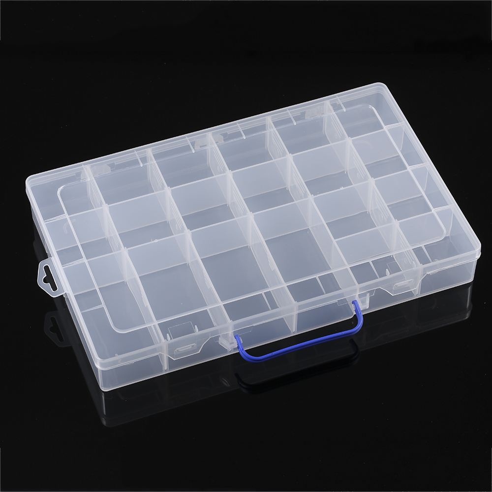 Adjustable Dividers 20 Compartment Slot Plastic Storage Box Organizer Jewelry Tools Electronic Components Container