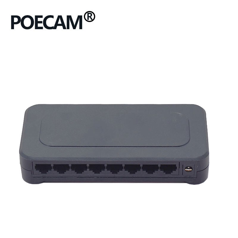 8 Port 10/100Mbps Fast Network Ethernet Switch Hub Support Computer PC Tablet Company Camera LED Screen Share Data