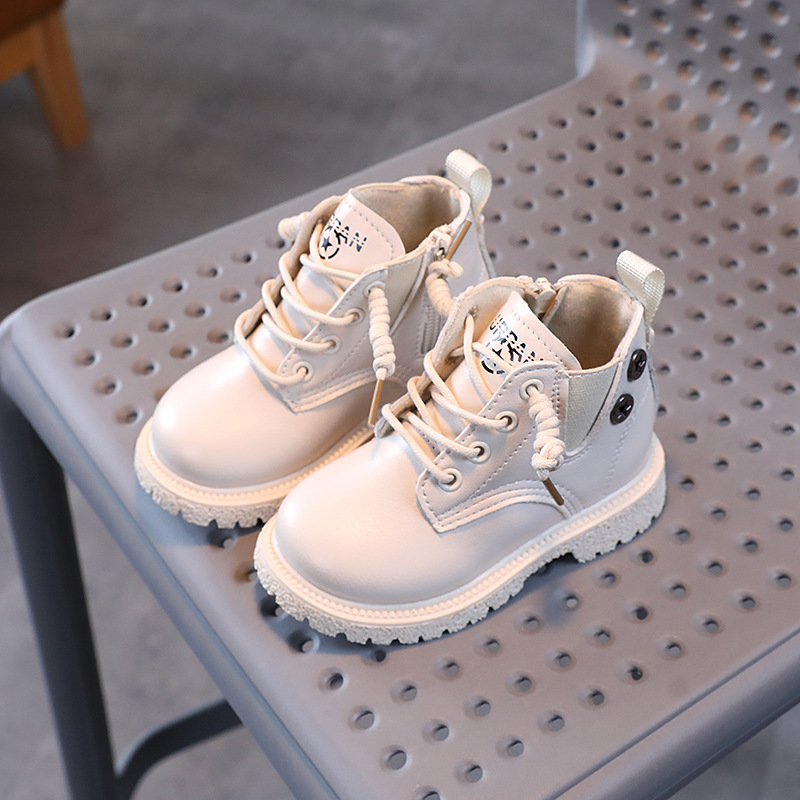 Cozulma Kinderen Korte Enkellaarsjes Voor Jongens Meisjes Martin Laarzen 1-6 Jaar Kinderen Herfst Winter Schoenen Baby Zachte zool Sneakers 21-30