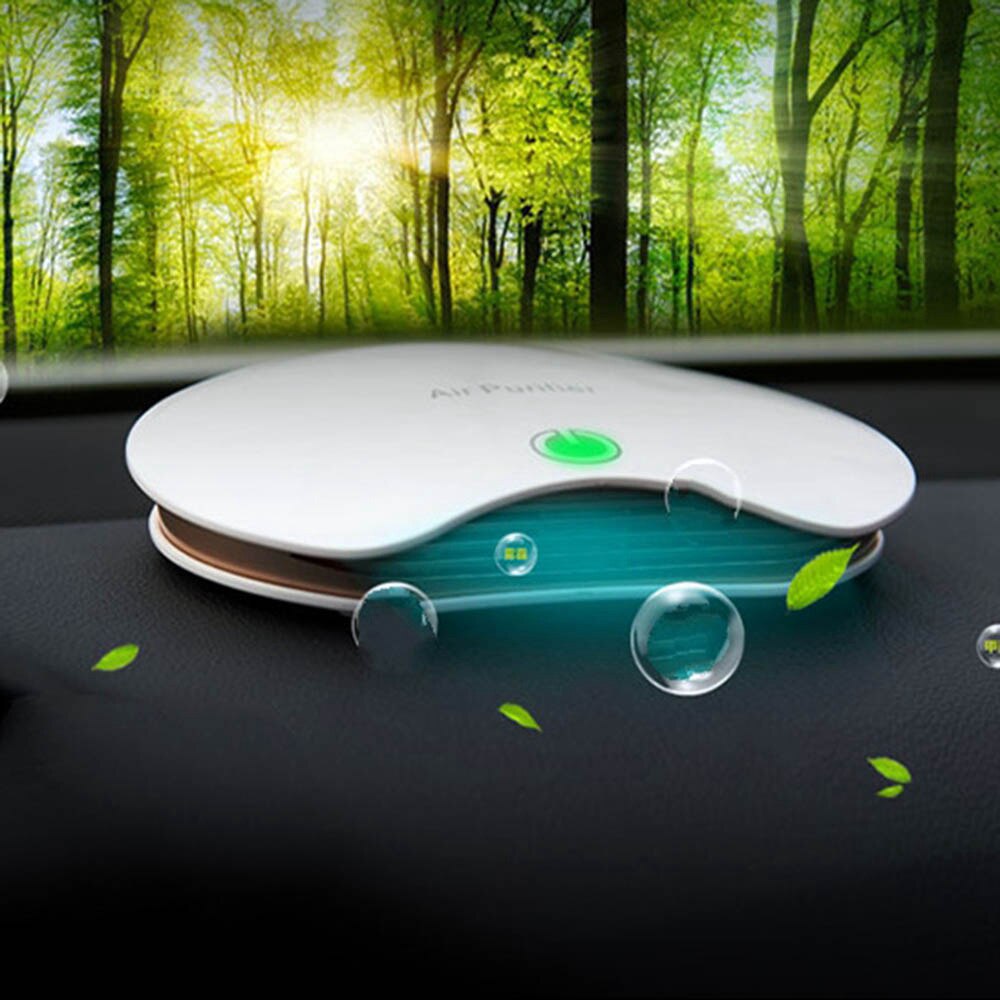 Ionizador purificador de aire para coche, filtro de iones negativos frescos con filtro, elimina PM2.5, formaldehído, anión, accesorios para coche