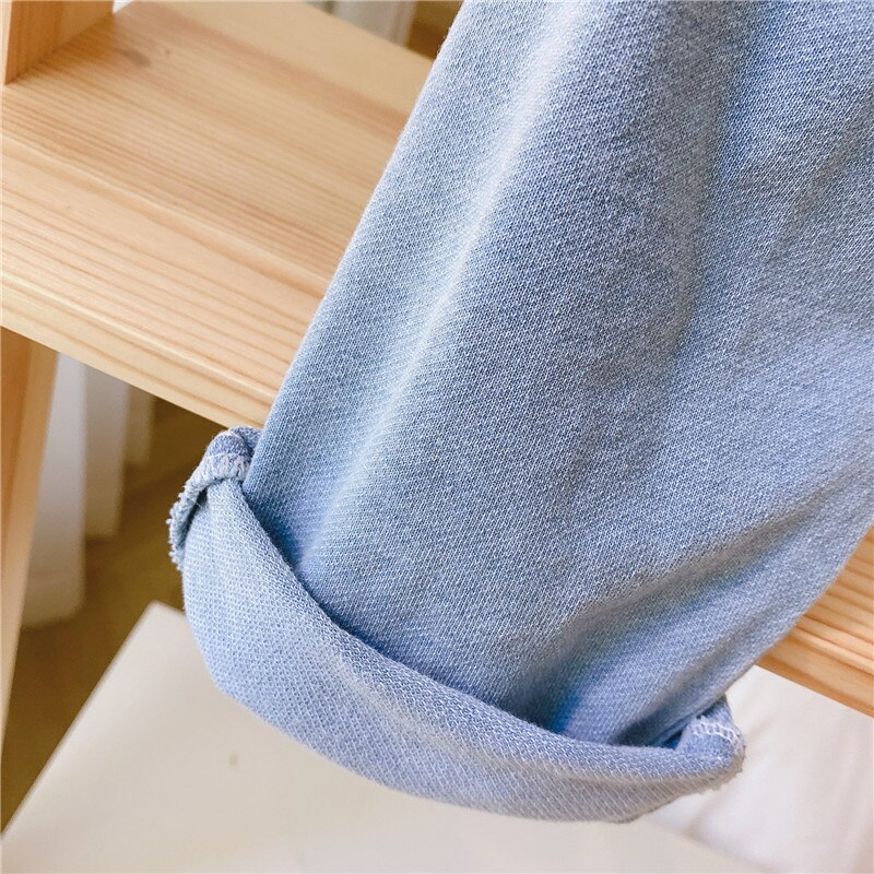 0-4 Y Infant Soft Jeans Spring Autumn Toddler Kids Oversize solid Trousers Baby Boys Girls Loose Casual Denim Pants