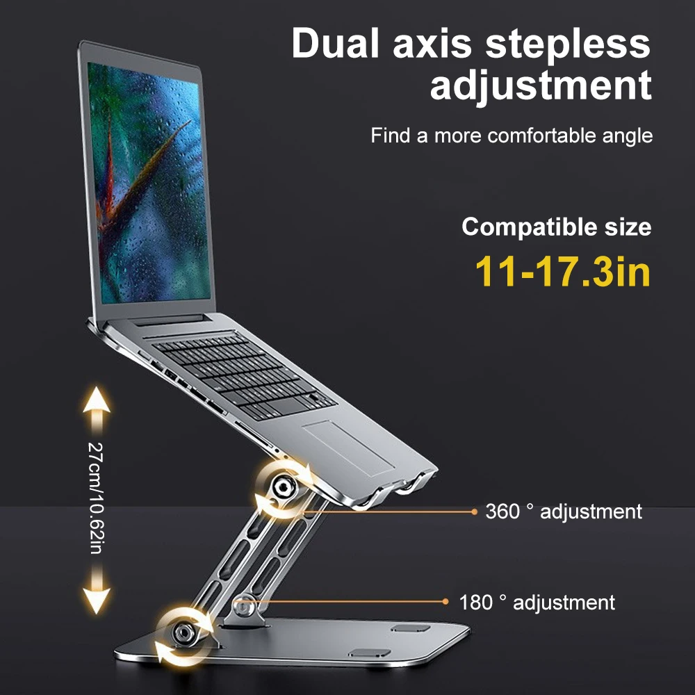Universele laptopstandaard 17-inch opvouwbare mobiele telefoonstandaard Ondersteuning mobiele telefoon bureaubeugel Luie houder Lifting Cooling Stand