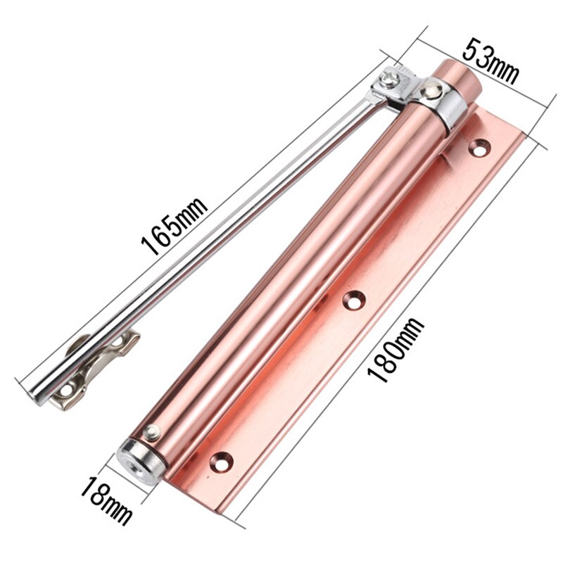 Rebound No slotting Automatic Door Self-Closing Hinge Mute Easy to Punching Free Door Closer DC120