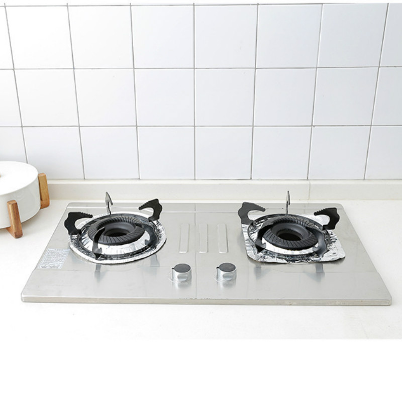 10Pcs Gasfornuis Fornuis Protectors Cover Clean Mat Pad Folie Papier Olie Proof Kookplaat Protector Keuken Accessoires