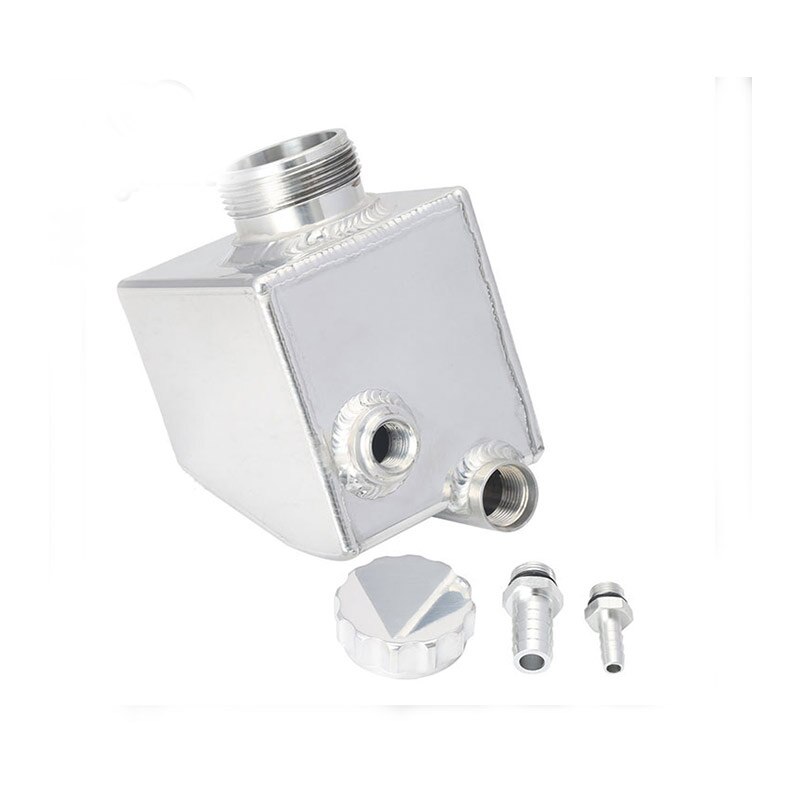 Silver Polished Aluminum Coolant Expansion Fill Tank Reservoir for V6 V8 LS1 VT VX VU VY VZ VE: Silver