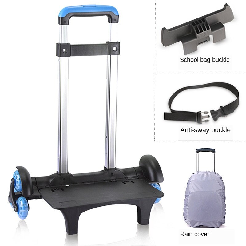 B-life draagbare opvouwbare handkar voor schooltas opvouwbare trolley rugzak lichtgewicht en compacte bagagekar: P 3