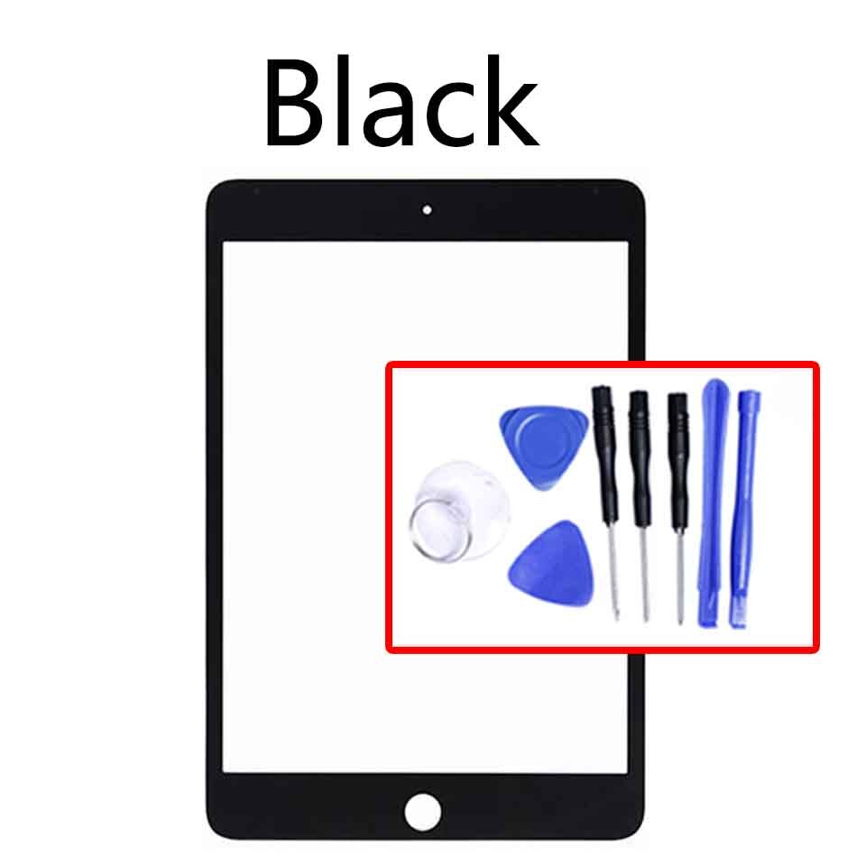 Touchscreen Voor Ipad Mini 4 Mini4 A1538 A1550 Lcd Front Touch Screen Glas Outer Lens Vervanging: Black-With tool