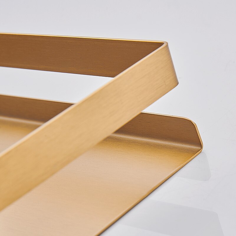 Mat guld sort hvid aluminium badeværelse shampoo k... – Grandado