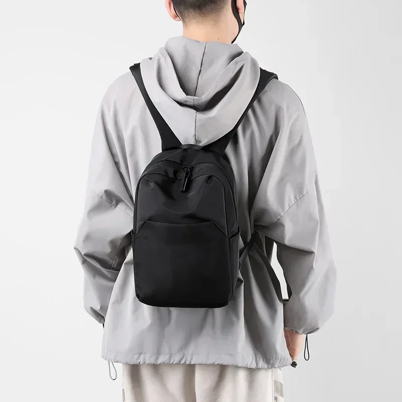 Nylon Trekking Bag Breathable School Backpack Waterproof Wear-resistant Layered Storage Lightweight for Outdoor Activities