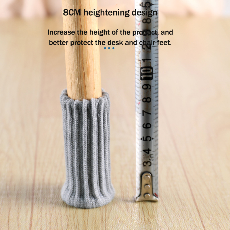 24 stuks meubelvoeten gebreide beschermers stoelpoten vloer antislipkussens tafelpoten sokken voor vloerbeschermers stoelkussens hoezen