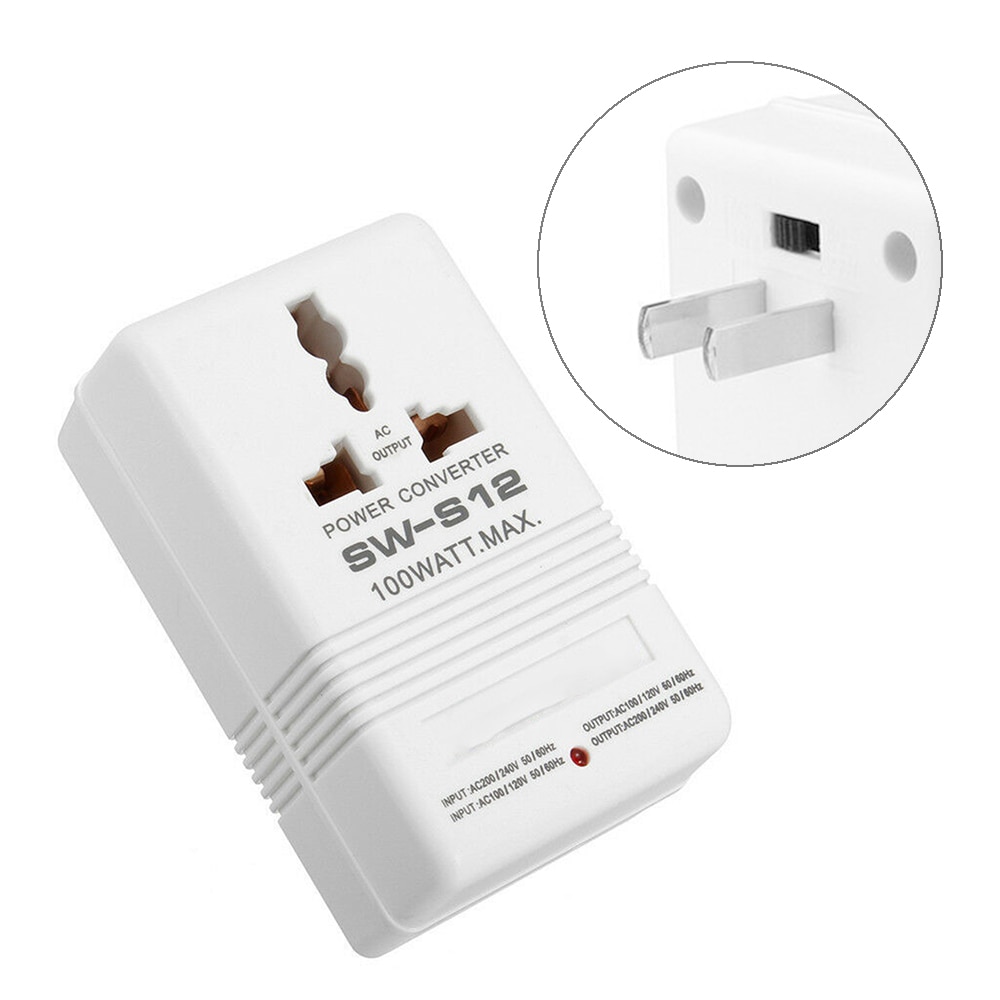 Nützliche S12 AC 110V zu 220V 100W Schritt hoch & Nieder Dual Spannung Konverter Transformator Für Reise