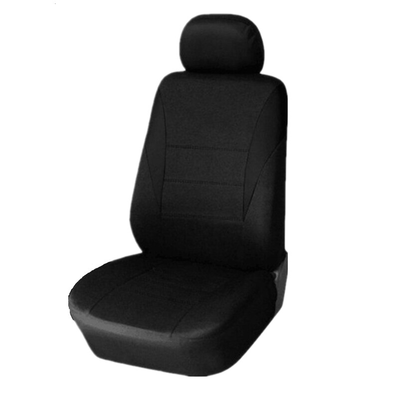 Ensemble universel d'housses de siège de voiture, pour la plupart des voitures, protection pour siège de voiture, avec des détails de piste: 1 seat black