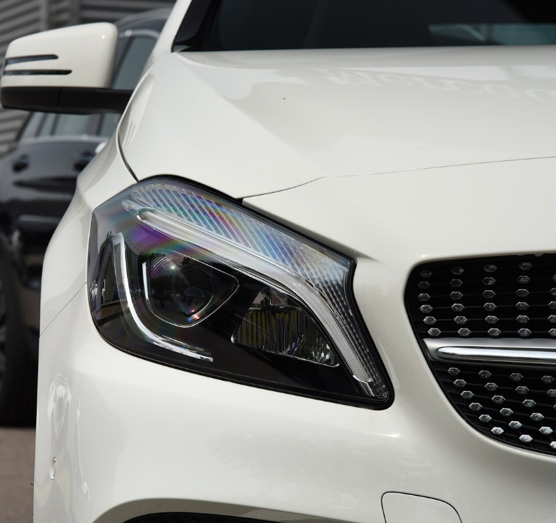 Voor Benz W176 A-Klasse A180 A200 A260 A45 AMG Auto Koplamp Cover Koplamp Glas Lens lamp Shell Transparante Lampenkap: Sky Blue