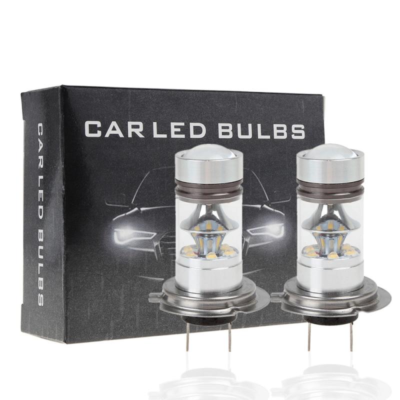2Stck 100W H4 H7 H1 H11 H3 H8 LED Auto Tagfahrlicht Fahren Nebel Licht Lampe 6000K Auto Fahren Scheinwerfer Hohe Abblendlicht Birne