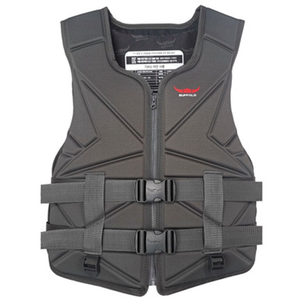Kamizelka ratunkowa z neoprenu kamizelka wędkarska kombinezon wodny sport dla dorosłych dzieci kamizelka ratunkowa pływanie na łyżwach kurtka narciarska Rafting: grey / S (25-40KG)