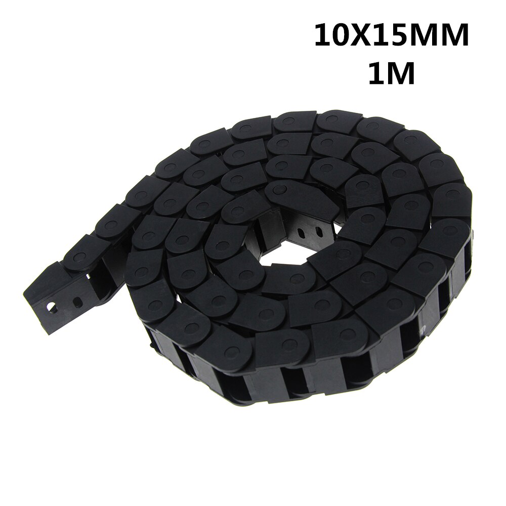 10x15mm 10*15mm L1000mm Kabel Slepen Keten Wire Carrier met End Connectoren voor CNC Router machine Tools
