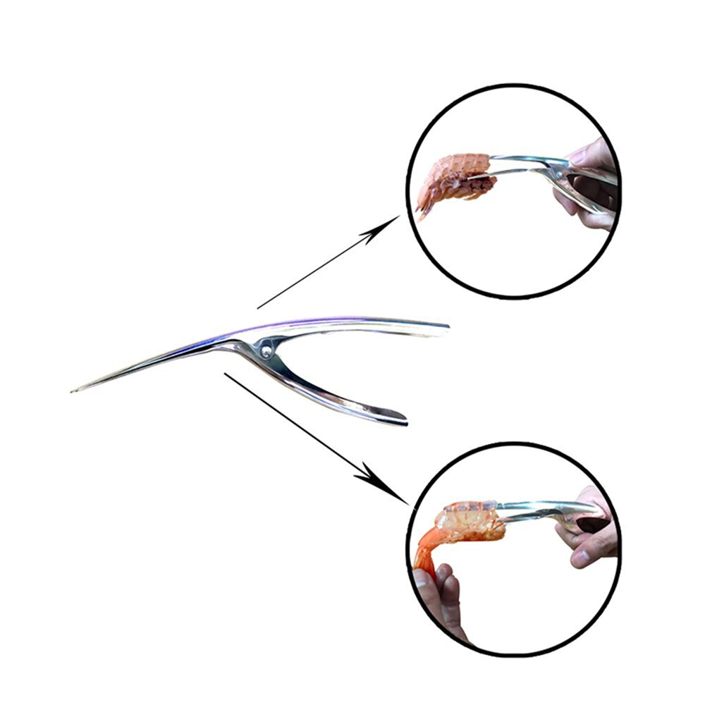 3 pakke rustfrit stål rejer/mantis rejer peeling- reje reje skræller rejer deveiner peel device kitch