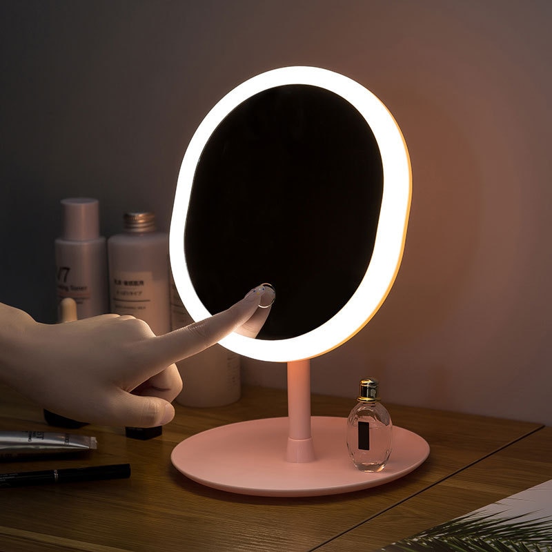 Make up Spiegel Licht Met Natuurlijke Witte Daglicht Vanity spiegel met lichtl Afneembare Opslag Base Led Spiegel Lustro make up light