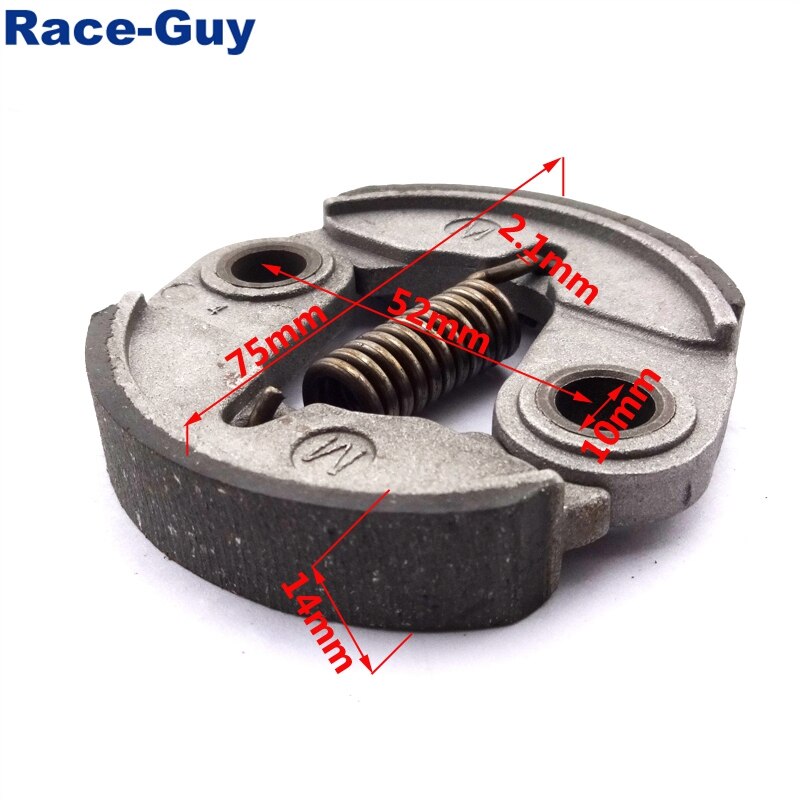 Embrague de bicicleta de bolsillo Pad para 2 tiempos 33cc 43cc 49cc motor chino Mini combustible de motocicleta scooter a gasolina Mini moto