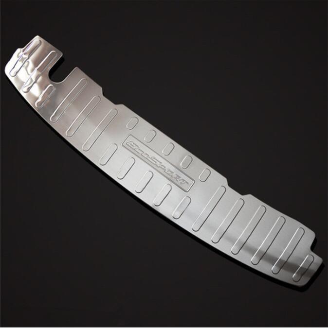 Parachoques trasero de acero inoxidable Protector de alféizar embellecedor de placa de banda de rodadura para Ford Ecosport