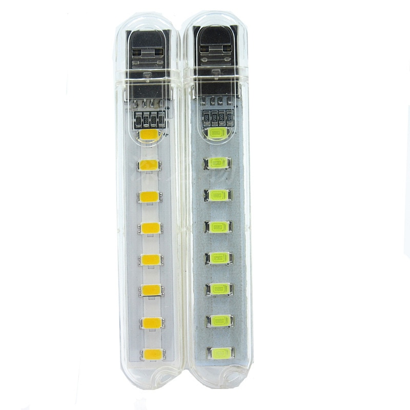 USB LED Boek Lights 3LEDs 8LEDs SMD 5630 5730 LED Lamp 5V Vermogen Wit 5000- 6500K Warm Wit 3000-3500K USB nachtlampje