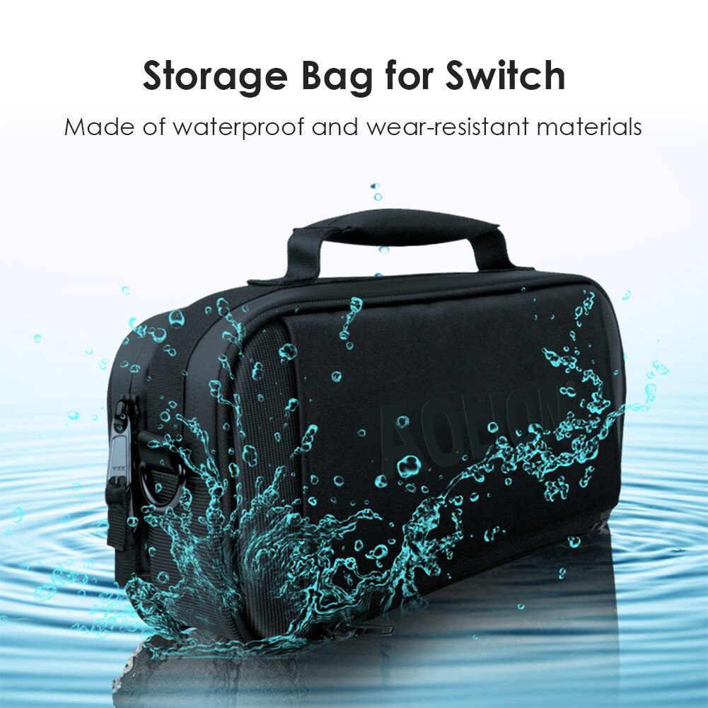 Waterproof Carrying Case for Nintendo Switch Portable Shockproof Crossbody Storage Case Chest Bag for Nintend Switch Lite Access