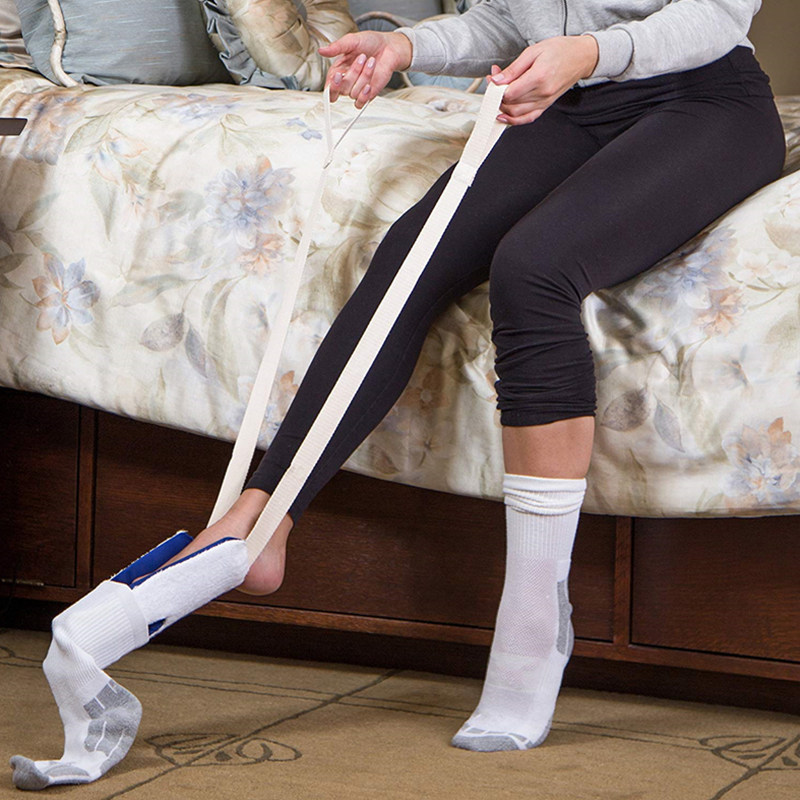 Jaycreer sock hjälpmedel och strumphjälp | flexibel plast med frottéklädd halkfri yta | lätt att sätta upp en