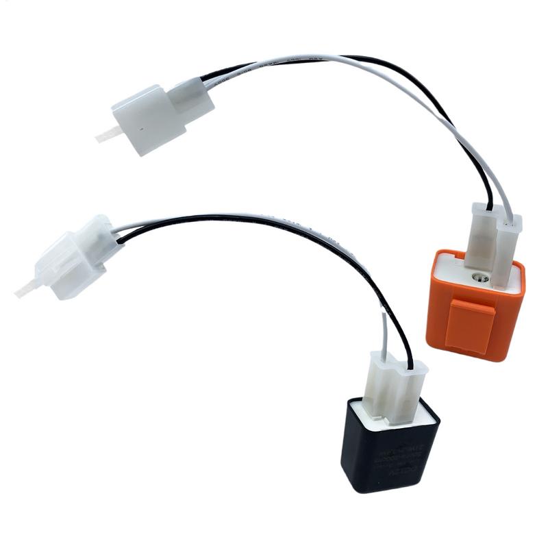 Motorcycle Relay Adapter Cable 2 Pin 12V LED Flasher Relay Adjustable Frequency Of Turn Signals Blinker Indicator Flasher Relays