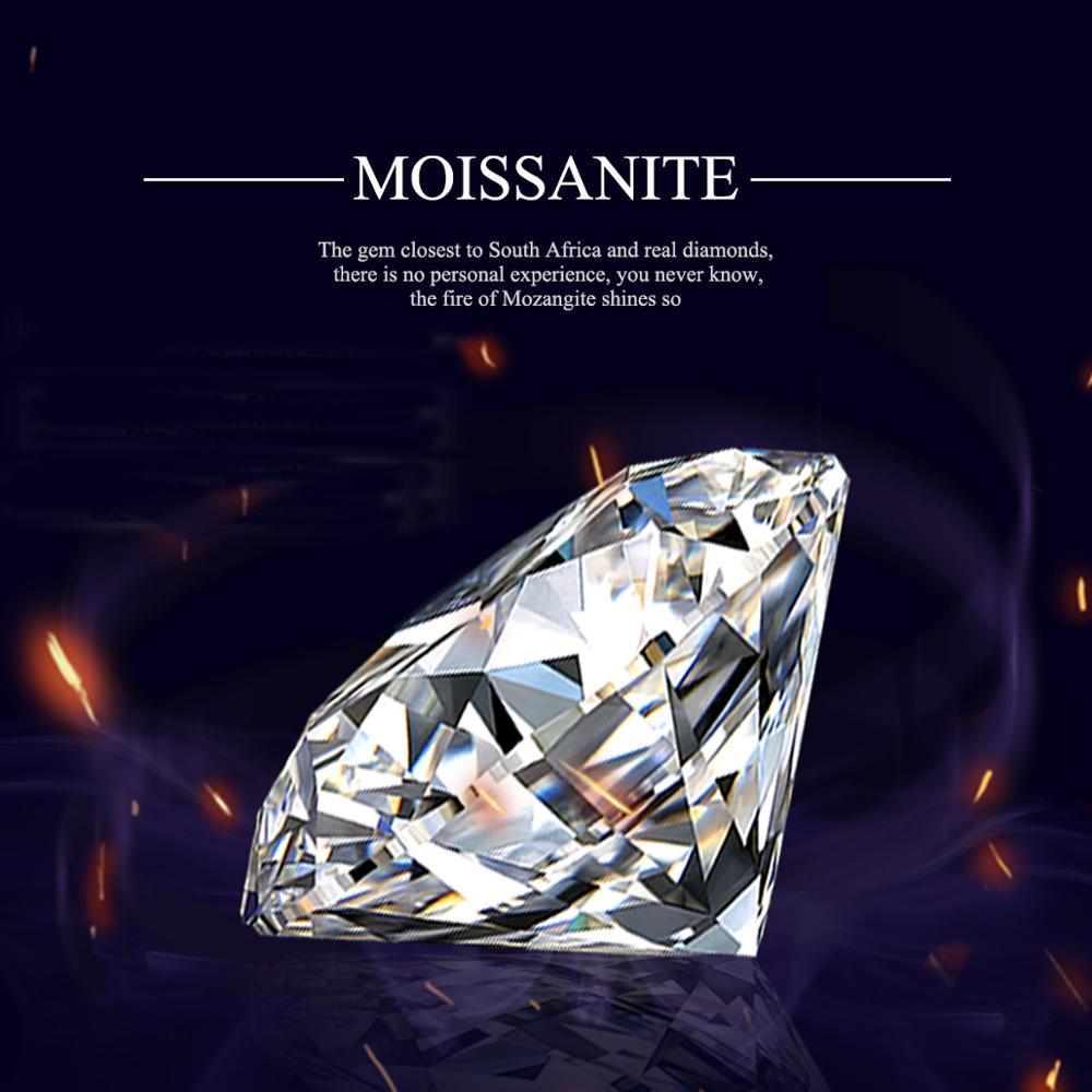 Szjinao løs moissanit diamant 1.2ct karat 7mm d farve vvs 1 gra moissanit rund form til diamantring smykker