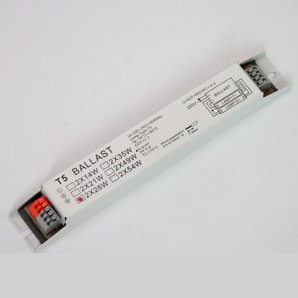 2 stücke T5 2X28W 2X14W 2X54W T8 18W 36W 220V-240V 50/60HZ hoch Energie Evg Leuchtstofflampen Elektronische Vorschaltgeräte